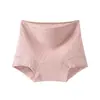 Calcinhas de Algodão de Cintura Alta com Forro Antibacteriano, Controle de Barriga, Sem Costura, Anti-Atrito, Roupa Íntima Feminina