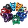 Guidão vertical oco para mountain bike, guidão vertical curto de redução de velocidade para bicicleta de estrada, acessórios de guidão vertical oco em liga de alumínio 31,8 mm