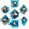 Nuevo set de dados de resina puntiagudos de calavera de gran venta del fabricante, dados afilados, dados poliédricos, dados para juegos de rol DND