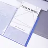 Deli 33630_Libro de datos de 30 páginas, libro de datos, documento, libro de almacenamiento de hojas sueltas, carpeta, bolsa de inserción, prueba para estudiantes