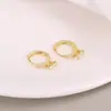 Brincos Versáteis Personalizados com Zircônia em Forma de Gota Banhados a Ouro 18K Prata 925 Brilhantes Acessíveis Luxo Unissex