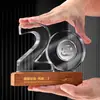Trofeo de Cristal Personalizado Décimo Aniversario, Souvenir para Empleados Veteranos por 10/20/30 Aniversario, Medalla Digital de Moneda de Oro Personalizada