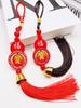 Pêndulos de Carro Mais Vendidos Suprimentos para Interior de Carro Enfeites Pendurados para Carro Festival Chinês Vermelho Ping An Mapa Bagua Uma variedade mista