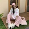 Camiseta Feminina Manga Curta Estilo Coreano Algodão Solta Tamanho Grande Modelagem Slim Fit Estampa de Laço e Letras Top Tendência Atacado