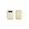 Âncora de som vibratório com espelho de beleza de diamante display digital carregamento rápido power bank 20000 mA mini vem com cabo destacável
