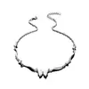 Collar Cruzado de Acero de Titanio con Mariposa Colorida para Hombre, Moderno, a la Moda, Lujo Ligero, Gama Alta, Joyería de Diseño Único de Nicho para Mujer
