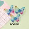Início da primavera novo gelo transparente fino flash borboleta diy creme cola capa de telefone sapato fivela hairpin resina jóias acessórios atacado