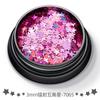 Jóias de unha com estrela de cinco pontas de 3 mm transfronteiriças, lantejoulas, laser, glitter, maquiagem para os olhos, faça você mesmo, material artesanal, epóxi