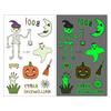 Pegatinas de Tatuaje Populares de Halloween que Brillan en la Oscuridad Transfronterizas, Pegatinas Temporales Impermeables de Dibujos Animados para Niños, Fiesta de Halloween, Disfraz