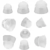 Tapones de silicona de doble capa, accesorios para audífonos, tapones de cúpula grandes, medianos y pequeños, tímpanos especiales para audífonos RIC/RITE retroauriculares