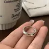 Anillo de Diseño Exagerado con Letra Retro Vintage Estilo Coreano, Chapado en Plata 925 Moda Hip-Hop Abierto Personalizado para Mujeres