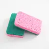 Esponja de Limpeza para Louça de Polpa de Madeira e Algodão, Esponja Absorvente de Polpa de Madeira, Esponja Grossa de Limpeza Doméstica para Cozinha com Dupla Face
