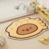 Tapete de Banheiro Shin-Chan Diatomáceas Forte Absorção de Água, Antiderrapante Secagem Rápida Retro Tapete para Pés Antiderrapante