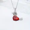 Colar Pingente Pássaro Pardal Estilo Coreano Ins Novo Moda Versátil Presente Comemorativo Colar Brilhante Exquisito