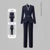 Traje Profesional, Femenino, Cintura Delgada, Ropa de Trabajo para Recepción de Hotel, Departamento de Ventas, Ropa de Trabajo para Joyería, Otoño e Invierno