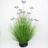 Verdor Artificial Gypsophila Césped Artificial Estilo Nórdico Ins Popular Decoración para Sala de Estar Interior Escaparate Adorno de Planta Verde Falsa
