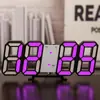 Reloj Digital LED 3D Inteligente Reloj Despertador Electrónico Transfronterizo Reloj de Pared para Sala de Estar Temperatura Interior