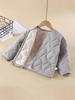 Chaqueta de Uniforme Escolar de Tres Capas para Niños, Abrigo de Algodón para Niñas, Capa Interior para Niños, Ropa de Algodón para Niños Tallas Pequeña y Mediana, Doble Algodón con Forro Polar, Tallas Mediana y Grande