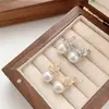 Brincos de Prata S925 com Pino Dourado, Totalmente Cravejados com Diamantes, Estrela, Deusa, Pérolas Coloridas Deslumbrantes para Mulheres, Novo Estilo Popular 2026, com Acabamento de Alto Padrão