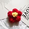 En Stock Flores de Pompón Grandes de 7 cm Hilo de Algodón de Leche de 8 Hebras Flores de Hilo Hechas a Mano Accesorios para Ropa DIY Accesorios para Bolsas Flores