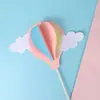 Globo Aerostático Decoración Elefante Bebé Bola Tarjeta de Pastel Tridimensional Adornos Bola de Pelo Nube Enchufe Fiesta de Cumpleaños de Bebé Vestido