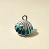 Collar de Concha y Estrella de Mar de Colores con Cuentas para Mujer Cadena de Clavícula con Cuentas de Color Dopamina Estilo Vacacional Collar Versátil