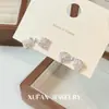 Pendientes de Lazo de Dulce Temperamento Coreano para Mujer, Pendientes de Alta Gama Modernos y Versátiles, Pendientes de Diseño Exquisito