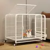 Jaula para Perros Tamaño Pequeño Perros Mascota Jaula para Perros Teddy Shiba Inu Corgi Bichón Bulldog Francés con WC Jaula para Perros Mediana