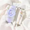 Reloj para Niños Guardería Niñas Reloj Electrónico Reloj de Juguete Arcoíris Luminoso Pequeña Princesa Celebridad de Internet Reloj con Flash