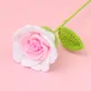 Productos Terminados Hechos a Mano Transfronterizo Simulación Nuevo Estilo Hilo de Algodón Ramo de Rosa Tailandesa Tejido de Lana Flor Ganchillo Ramo Venta al por Mayor