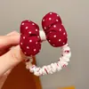 Elástico de Cabelo Infantil com Flor e Laço, Elástico que Não Machuca o Cabelo, Alta Elasticidade e Corda de Cabelo Durável, Faixa de Cabeça Infantil