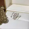 Estilo TikTok mesmo micro-incrustado estrela zircônia multicamada requintado clipe de orelha brincos de osso feminino simples personalidade sem furo joia de orelha