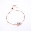 Pulsera de mujer de Amazon, chapada en cobre, oro auténtico, ópalo de palma hueco, joyería artesanal, accesorios de joyería de doble agujero hechos a mano.