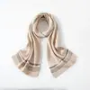 Bufanda de Lana 100% Pura de Alta Gama para Mujer Invierno 2026 Nuevo Estilo Estilo Coreano Atmósfera Calentador de Cuello de Punto Cálido
