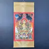 Fabricante de Caligrafia e Pintura Antiga, Pintura Pendurada em Rolo Thangka de Tecido de Seda com Luz Azul Antifalsificação, Bodhisattva Guanyin de Mil Mãos e Mil Olhos
