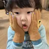 Guantes de Invierno para Bebé Estilo Coreano Cinco Dedos Alta Elasticidad Cálidos Guantes con Dedos Sonrientes 3-8 Años