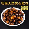 Piedra Tigre Amarilla Natural Cuentas Sueltas para Pulseras y Collares Hechos a Mano DIY, Accesorios de Cuentas de Jade