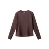 Camiseta de otoño para yoga de manga larga de secado rápido para mujer IZEXX 7A antibacteriana con protección solar cuello redondo deportiva para ciclismo tenis al aire libre