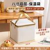 Bolsa Satchel Verde Bolo de Aniversário Espessado Bolsa Térmica Entrega Takeout Bolsa Especial Bolsa Refrigerada Personalizada Bolsa de Armazenamento Frio com Folha de Alumínio