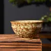 Xícara Individual de Cerâmica Yaochang com Esmalte Tenmoku, Xícara de Chá, Xícara Pessoal do Mestre, Xícara Grande para Degustação, Xícara Cônica