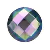 Venta al por mayor de Zirconias de Siete Colores Galvanizadas en Piedras Sueltas, Gemas Artificiales de Circonia Cúbica con Base de Punta, Formas Redondas e Irregulares para Monturas de Anillo