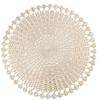 Simples redondo oco placemat dot dourado tapete de mesa isolamento à prova d'água tapete de mesa decorativo antiderrapante coaster atacado