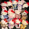 Nuevo Llavero de Peluche Original Hello Kitty Invierno Nuevo Conjunto Cálido Colgante de Bolsa de Regalo Gato Kt