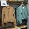 Sencillo Japonés Verano 2023 Nuevo Delgado Casual con Capucha Versátil Transpirable Protección Solar Cortavientos Chaqueta Corta para Mujer 444531