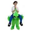 Fantasia inflável de alienígena para Halloween, fantasia de mascote engraçada para desfiles de feriado, cosplay colorido