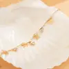 Joyería Transfronteriza Europea y Americana, Joyería Piercing de Estilo Punk Dulce y Cool, Aretes de Cadena con Borla de Mariposa de Perla de Imitación y Clips para la Nariz para Mujer