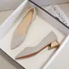 Zapatos de Boda Sencillos de Estilo Francés para Mujer, Otoño e Invierno 2026, Zapatos de Novia, Punta Fina, Tacón Bajo Grueso, Cómodos, Zapatos para Dama de Honor