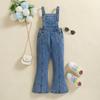 SAMGAMI BABY ropa infantil transfronteriza overol de niña moderno estilo occidental tirantes para niños pantalones acampanados de mezclilla pantalones para niños