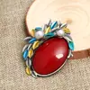 Broche de Flor em Liga Metálica Retro Japonês e Coreano Transfronteiriço, Acessório de Luxo de Alta Qualidade, Joia com Pino, Broche para Mulheres