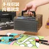 Marcador Acrílico de Doble Punta Bicolor con Purpurina para Arte Estudiantil, Opaco y Apilable, Caja de Apilamiento con Punta Suave Flash